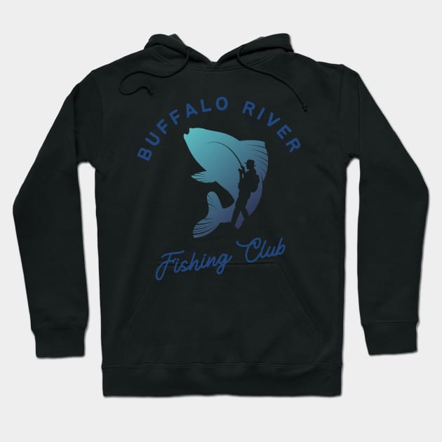 Buffalo River Fishing Club Hoodie by Crossbar Apparel